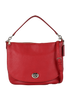 Turnlock Hobo, &pound;110, Handbags, Red, Leather, Front view